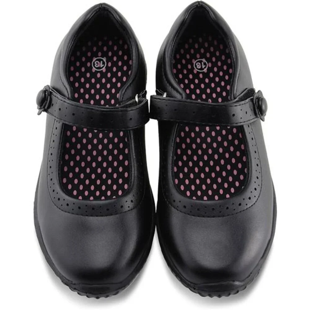 Kids Girl's Mary Jane Design School Black Uniform Shoes Back‎ to School Shoes
